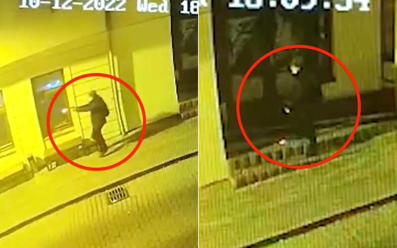 Prvé video zo streľby v Bratislave: kamery zachytili dvojnásobnú vraždu, útočník si vymenil zásobník a pokračoval v streľbe.