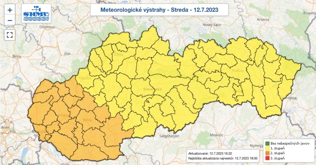 búrky, výstrahy