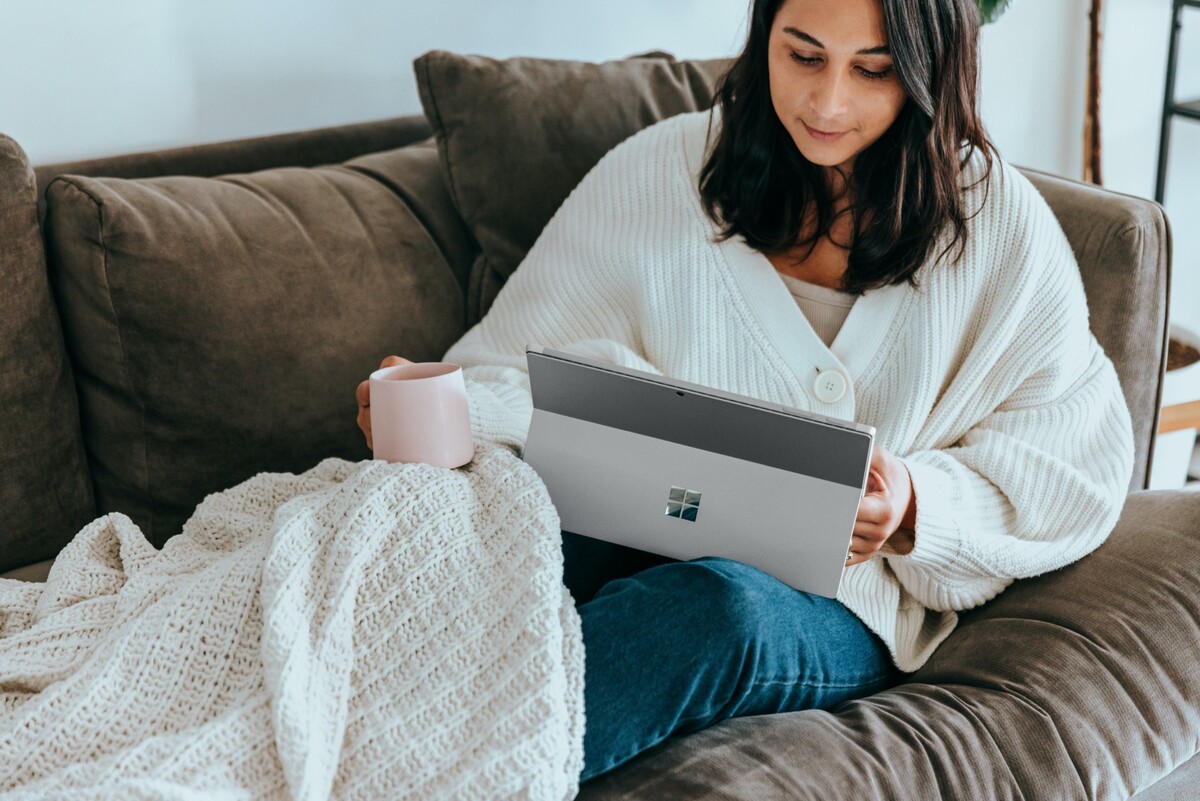 online nákupy, home office, tablet