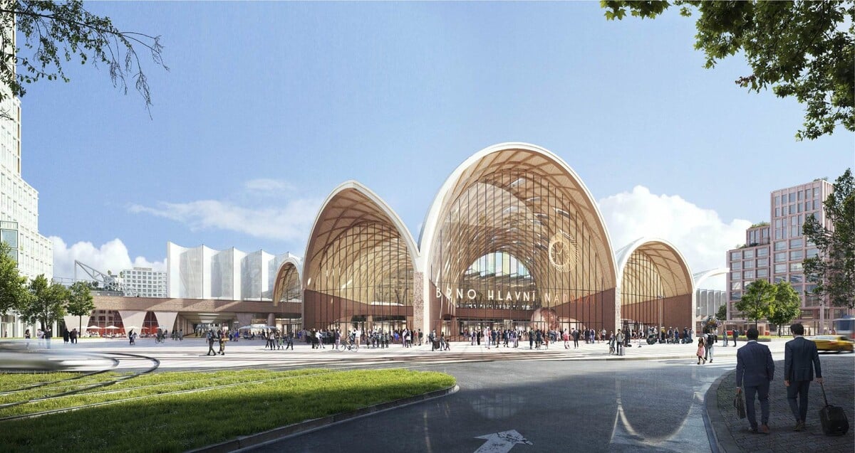 brno hlavní nádraží návrh architekti