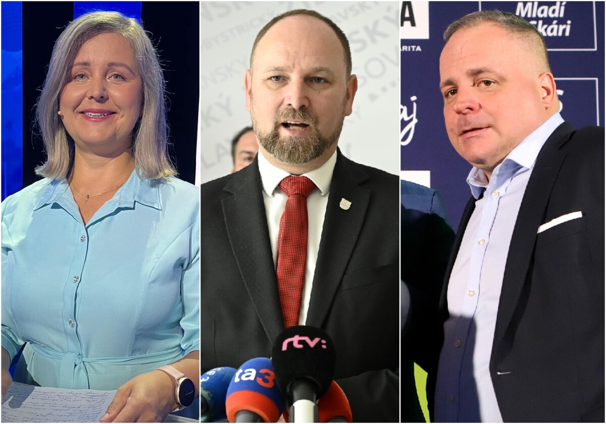 Na snímke zľava Erika Jurinová, Jozef Viskupič, Juraj Droba.