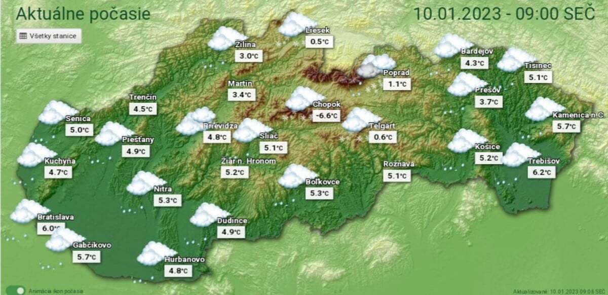 počasie