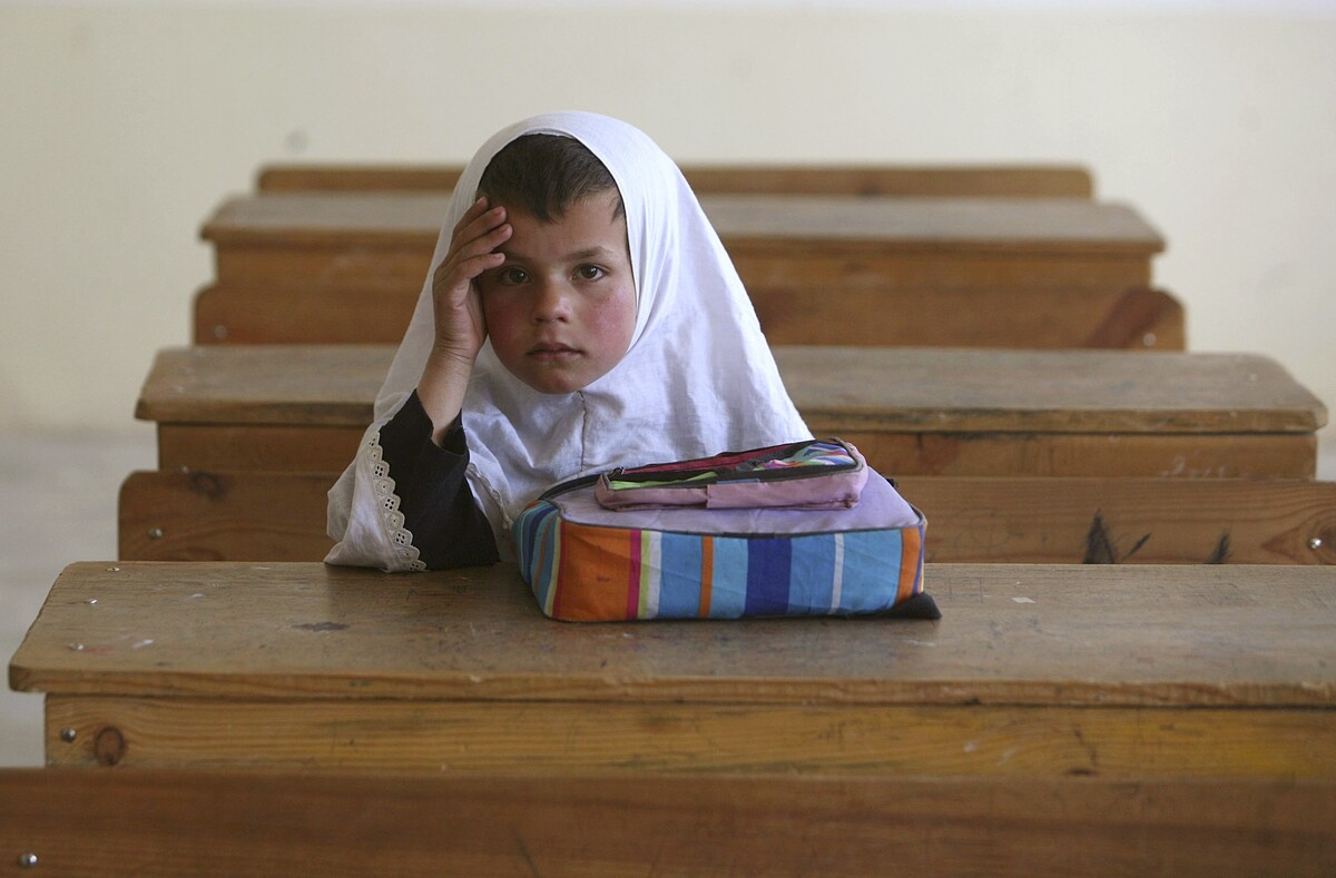 Afganská školáčka. Ilustračná fotografia.
