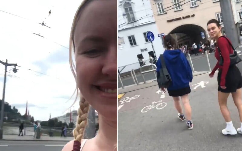 VIDEO: „Sláva Rusku,“ posmievala sa ruská žena Ukrajinkám. Neskôr plakala, že jej v Rakúsku zrušili hotelovú rezerváciu.