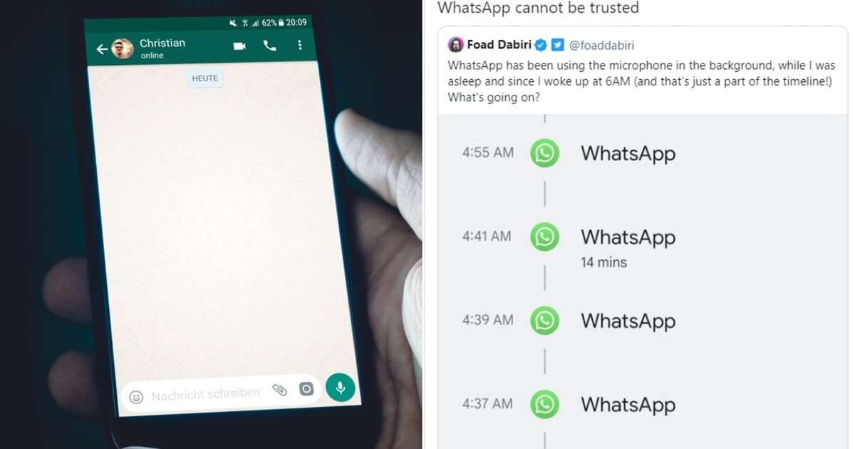Elon Musk varuje, že WhatsApp tajně odposlouchává lidi. V noci se zapínal mikrofon, zatímco majitel telefonu spal