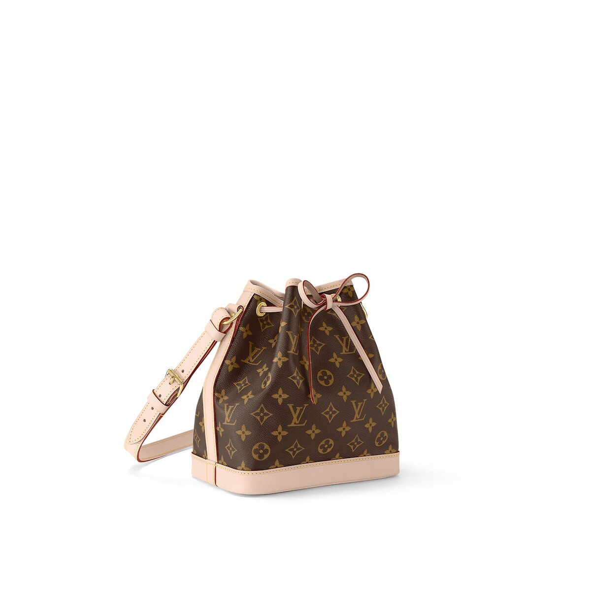 Takto vyzerá originálny model kabelky Louis Vuitton Noé BB s ikonickým monogramom módneho domu. Cena je 1 600 dolárov.