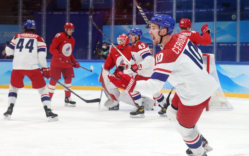Čeští hokejisté porazili Rusko 6:5! V prodloužení rozhodl Libor Šulák.
