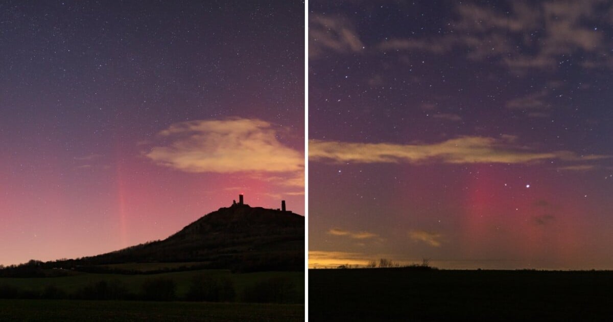 FOTO: Nad Českem byla vidět polární záře. Šance na její spatření bude možná i dnes
