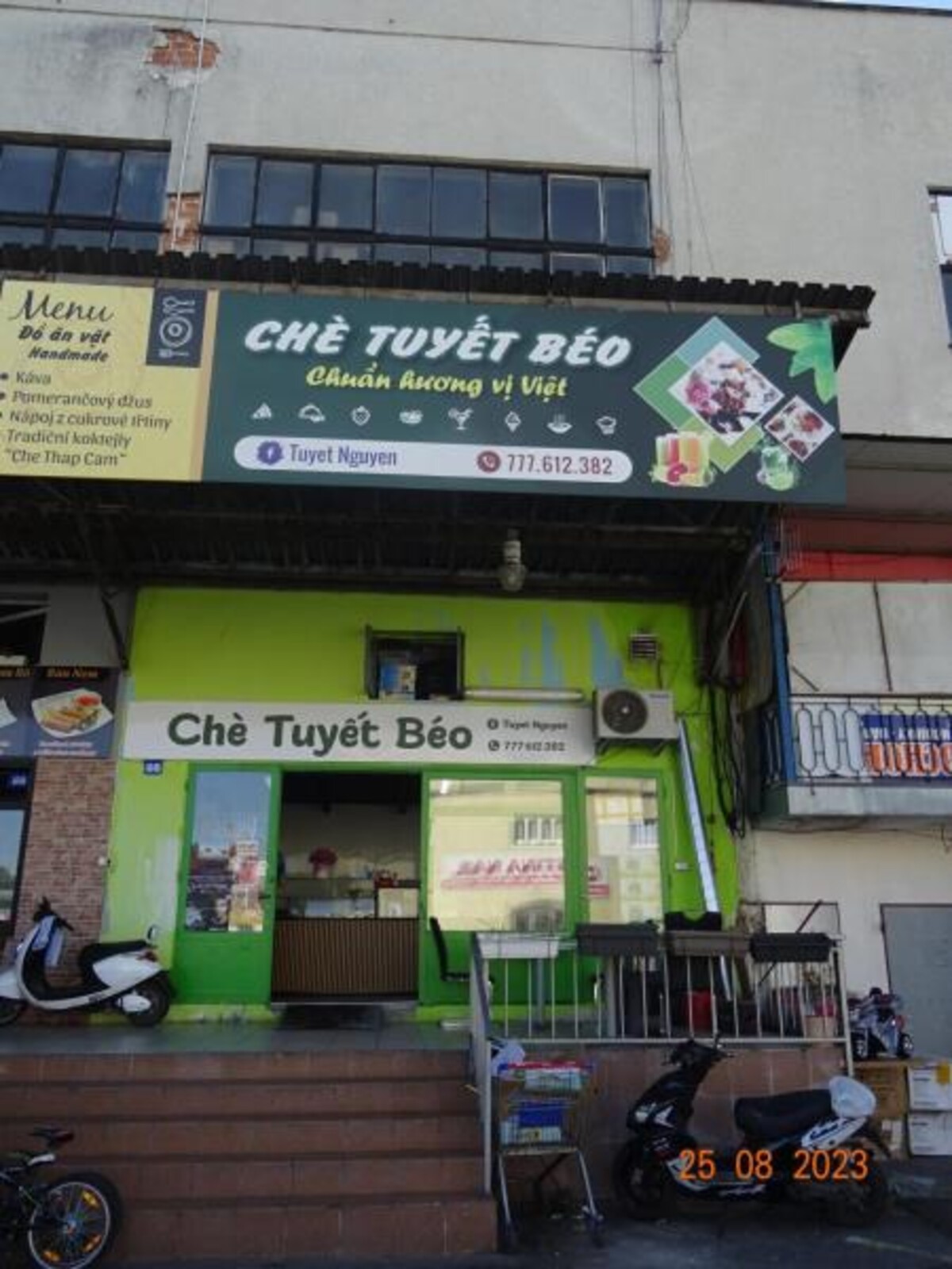Uzavřená provozovna Che Tuyet Beo.