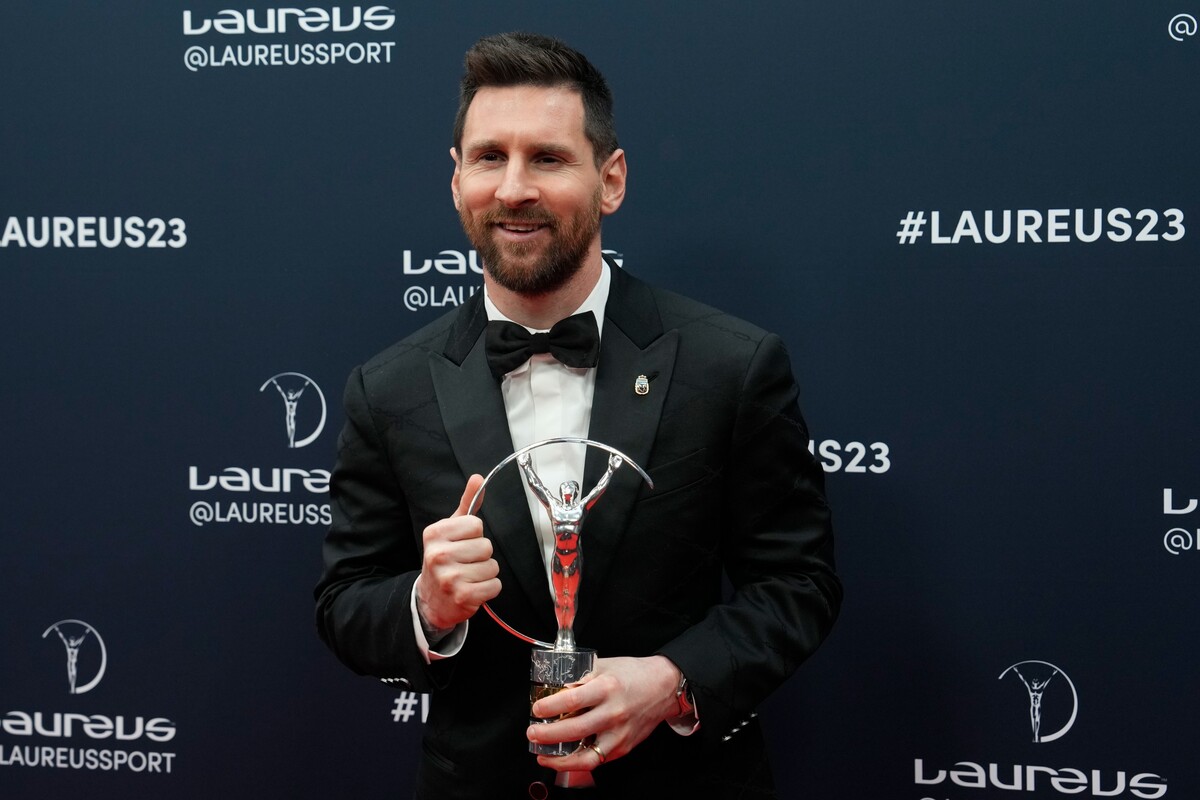 Lionel Messi počas odovzdávania prestížnych cien Laureus World Sports Awards.
