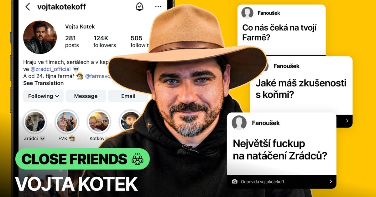 Vojta Kotek: Fuckups jsou koření Zrádců. Farma je můj životní projekt