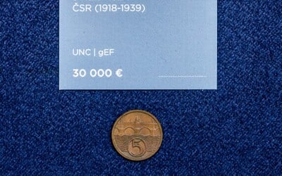5 československých halierov z roku 1924 má hodnotu viac ako 60-tisíc eur. Minci na hodnote pridalo tajomstvo