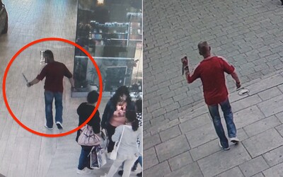 Ľudia v nákupnom centre v Lučenci utekali pred mužom s nožom. Ozbrojený recidivista sa len nedávno vrátil z väzenia.