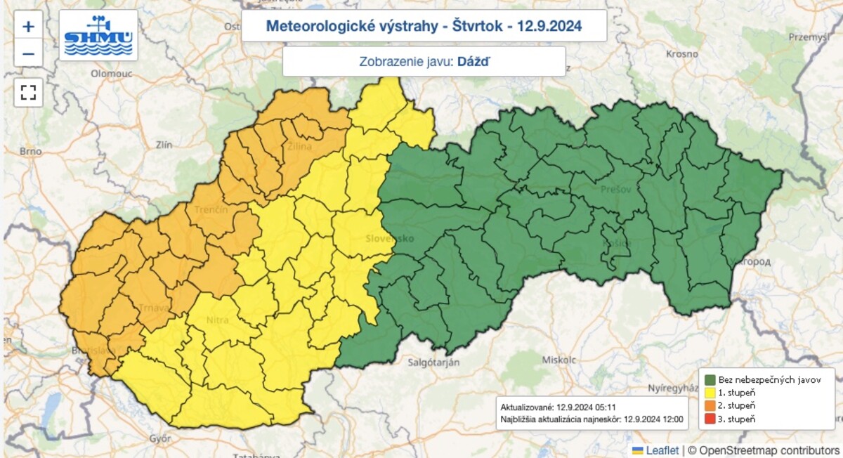 počasie, mapa