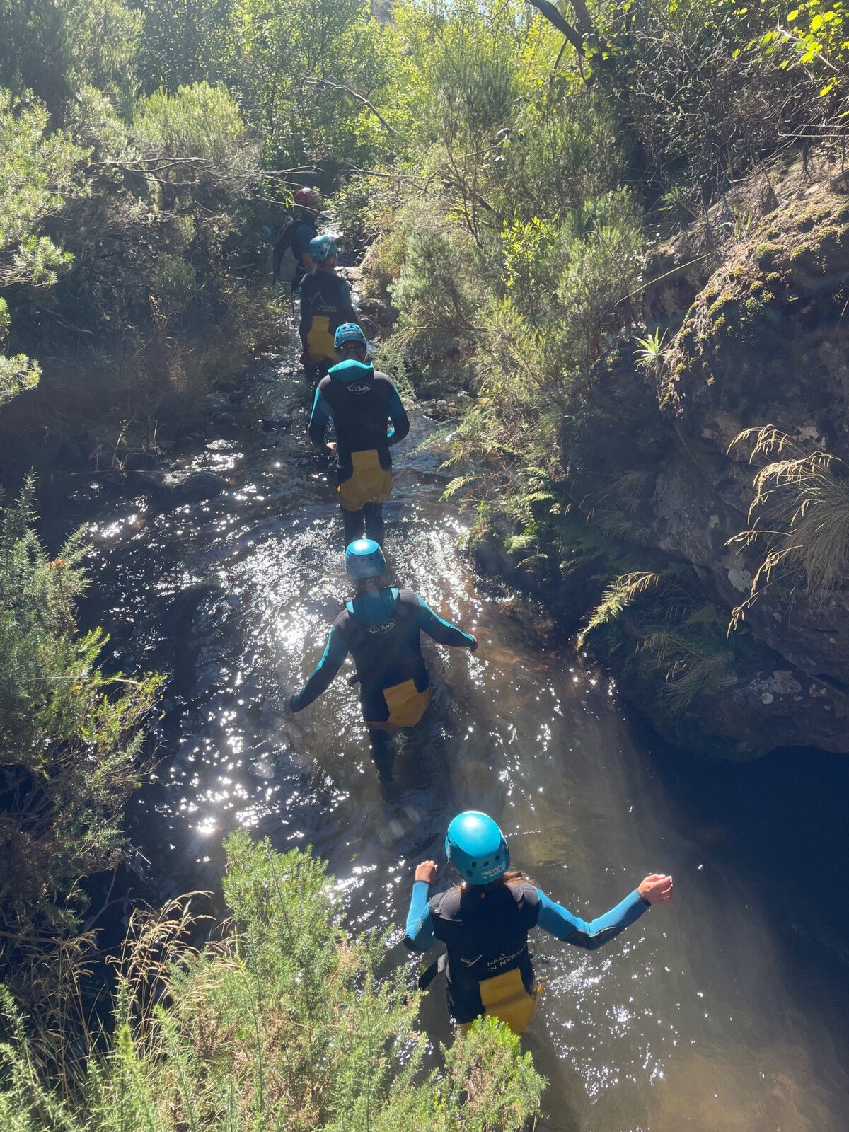 Canyoning.