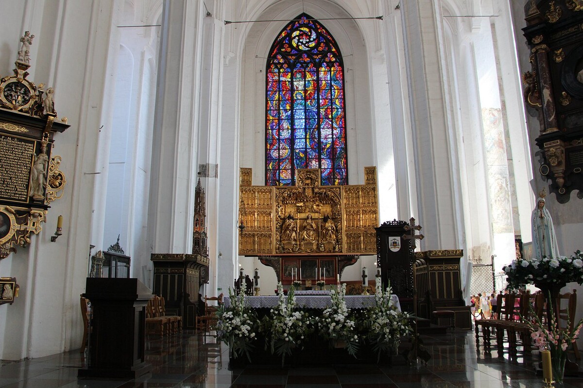 Kostol svätej Márie v Gdansku. 