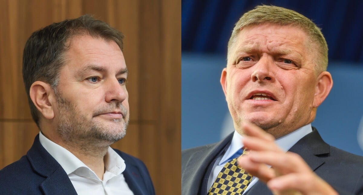 Igor Matovič a Robert Fico. 