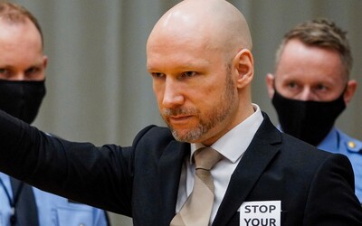 Masový vrah Breivik na slyšení o podmínečném propuštění hajloval.