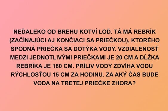 Aká je odpoveď na túto hádanku? 