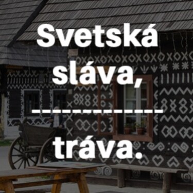 Dokážeš správne doplniť chýbajúce slovo v prísloví?