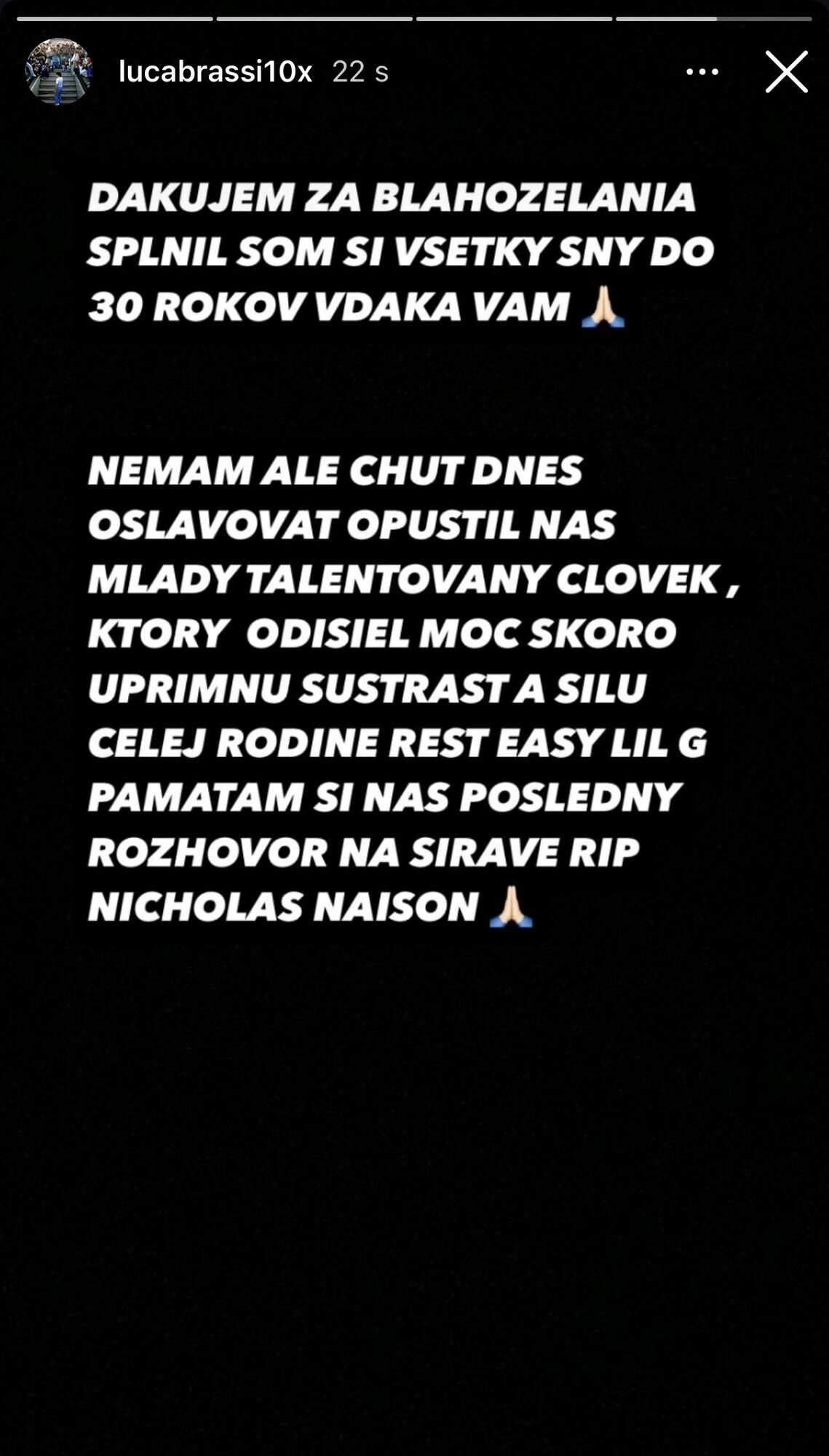 Nicholas Naison z Khans, luca brasi