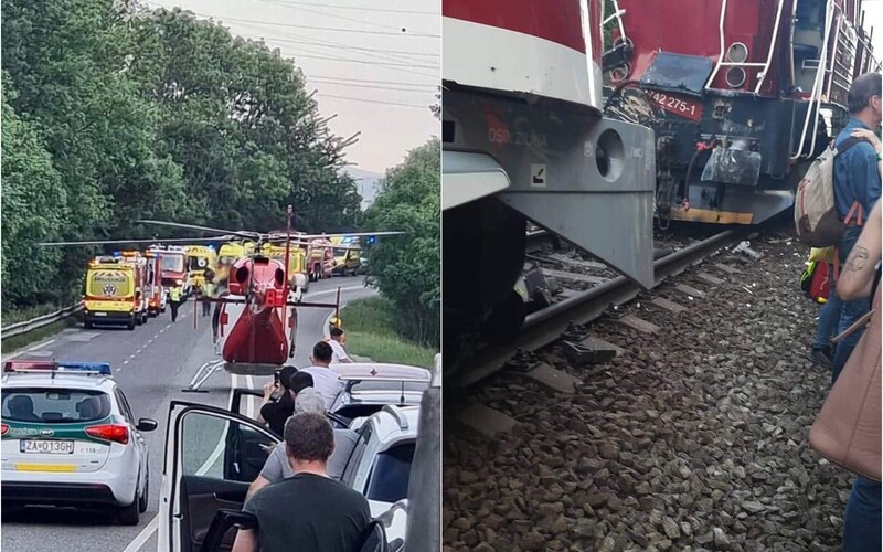 AKTUÁLNE: Na trati medzi Varínom a Vrútkami sa zrazili dva vlaky, 4 osoby sú ťažko zranené.