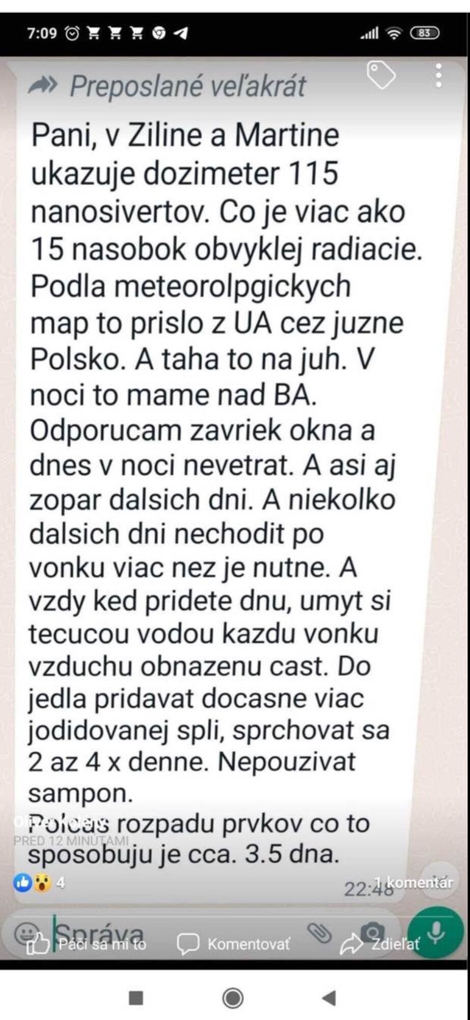 Poplašná správa, ktorá sa šíri medzi Slovákmi.