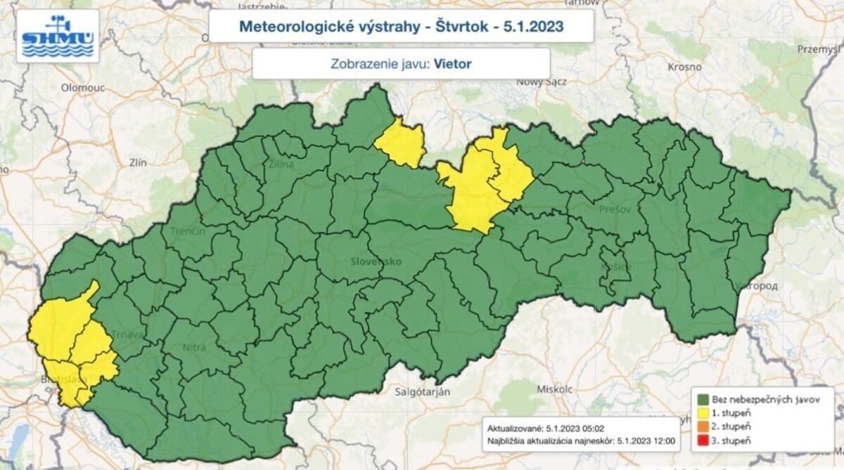 mapka, pocasie, vietor