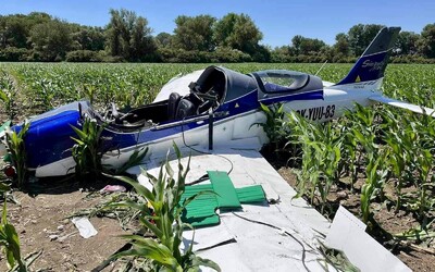 Na Slovensku spadlo malé letadlo se dvěma Čechy. Jeden zemřel, další je v kritickém stavu.