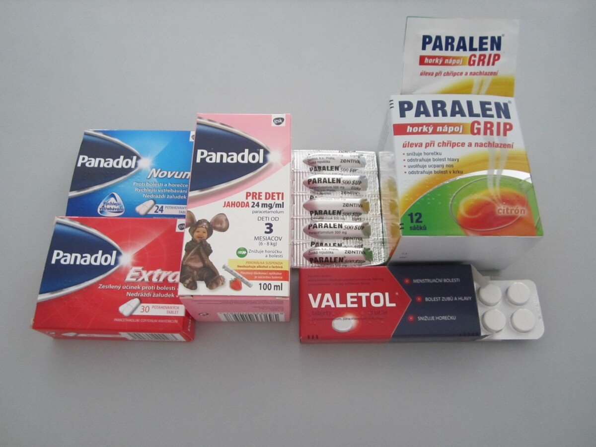 paracetamol, lieky, paralen, valetol