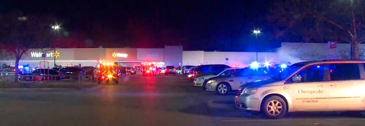 Střelec v USA zabil několik lidí v hypermarketu Walmart ve Virginii