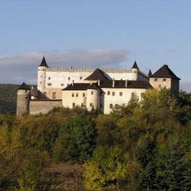 Na obrázku je hrad