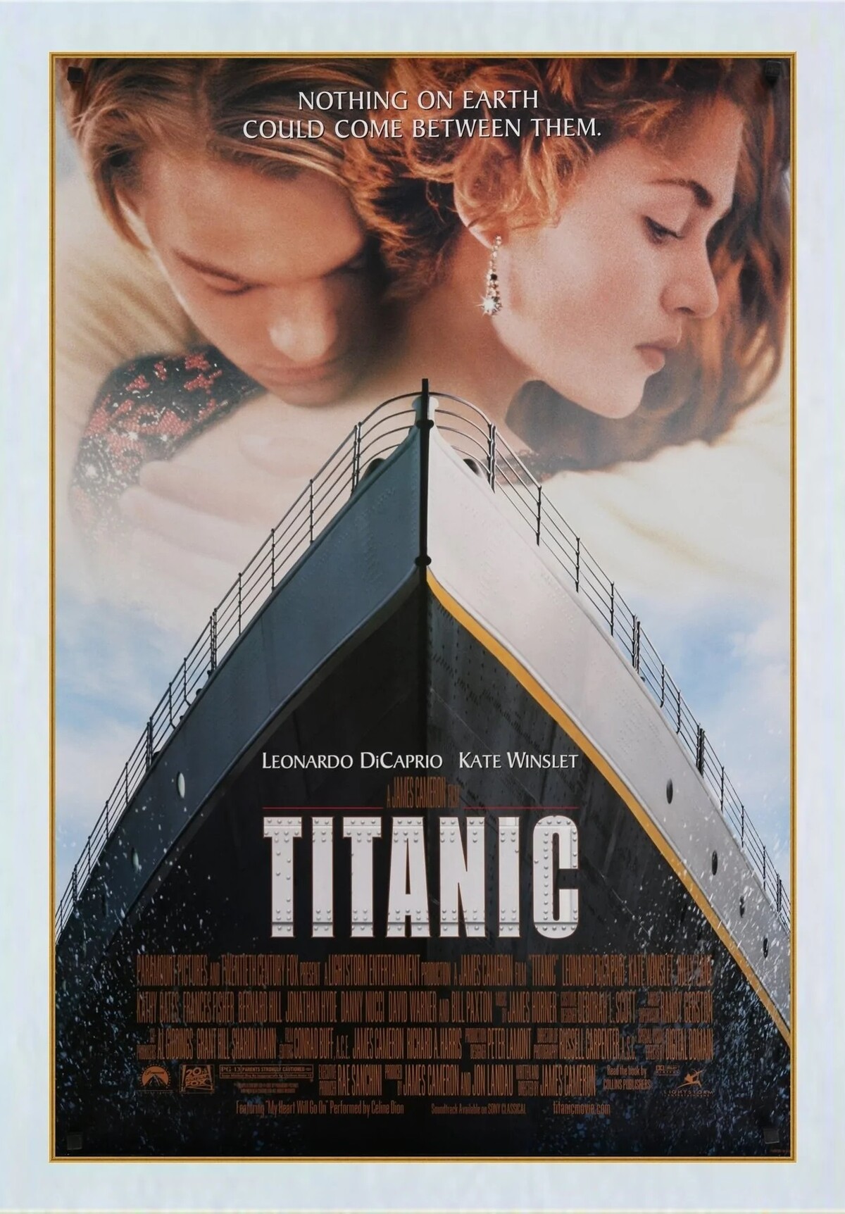 Plagát filmu Titanic z roku 1998.