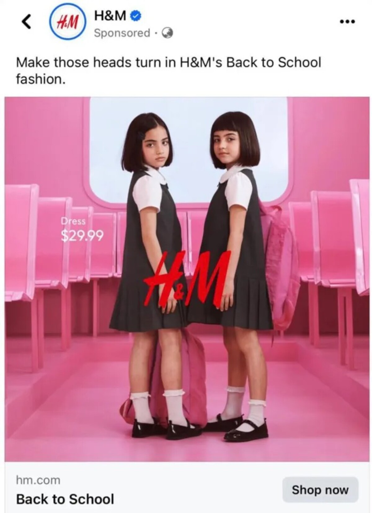 H&M deti uniformy sexualizácia problém nová kolekcia