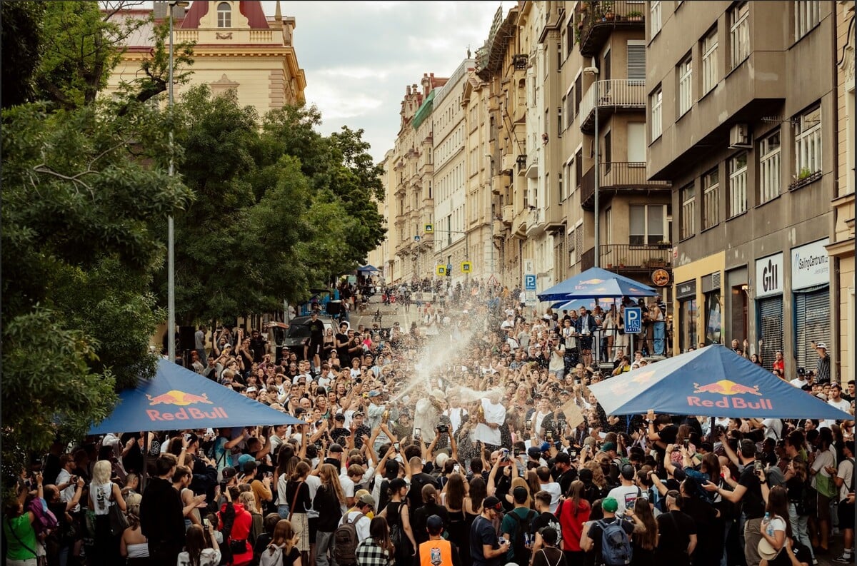 red bull steep street