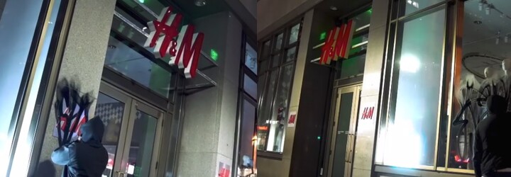 H&M použilo graffiti v reklamě, pak ho označilo za vandalismus. Sprejeři jim teď rozbíjejí prodejny a vyjádřit se stihl i Separ