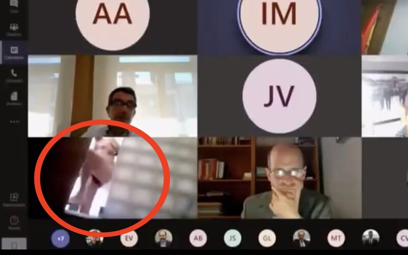 Španělský poslanec si během videokonference zapomněl vypnout kameru. Jeho sprchování se vysílalo živě v televizi.