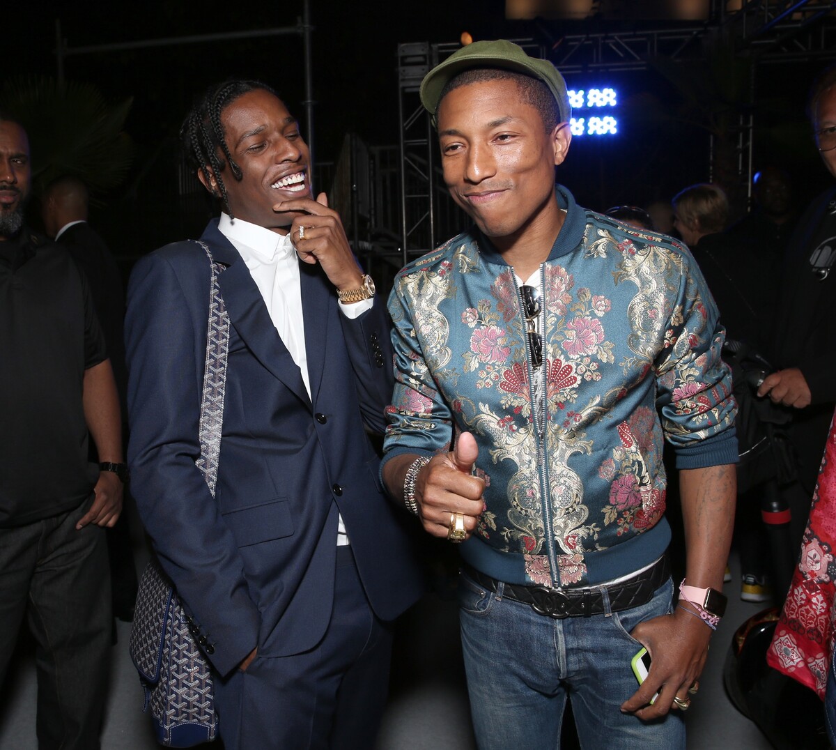 Pharrell Williams a Asap Rocky.