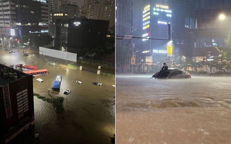 Apokalypsa v Južnej Kórei: zaplavené autá, budovy a mŕtve telá. Podobné šialenstvo sa v krajine neudialo už 80 rokov.