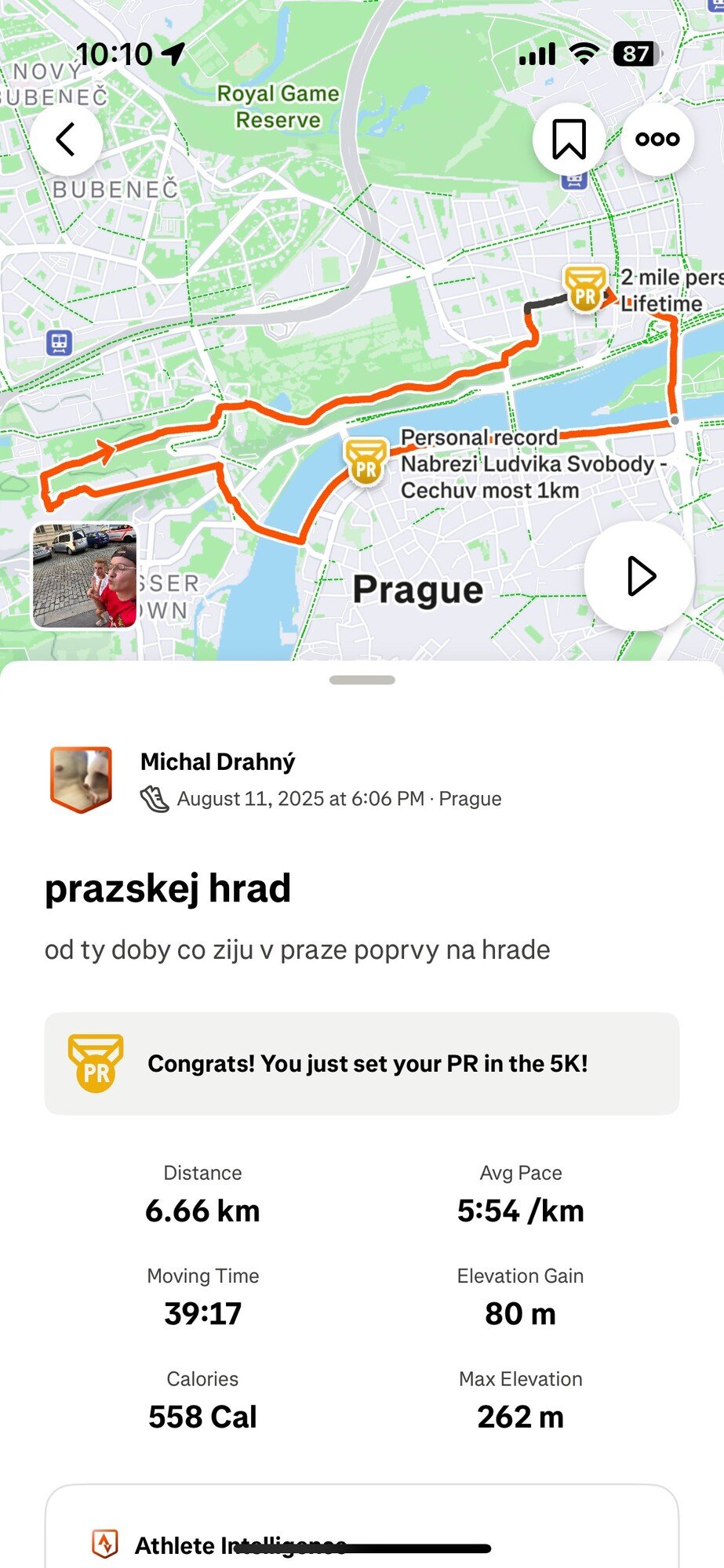 Své trasy můžeš v appce i sdílet