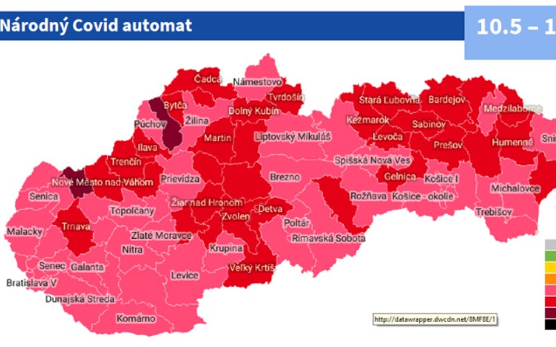 MAPA: Slovensko prešlo do ružovej fázy. Takéto opatrenia platia po novom pre šport či kultúru.
