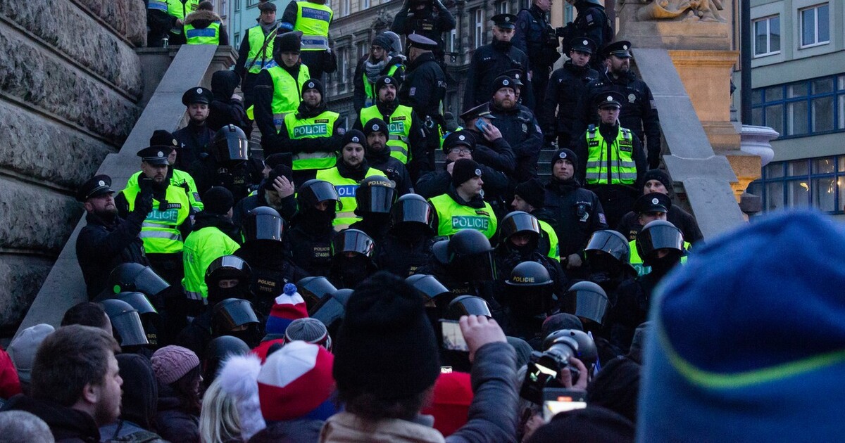 VŠE se distancovala od vystupování děkana Šefčíka na demonstraci. Tvrdí, že jen doprovázel muže zbitého policií