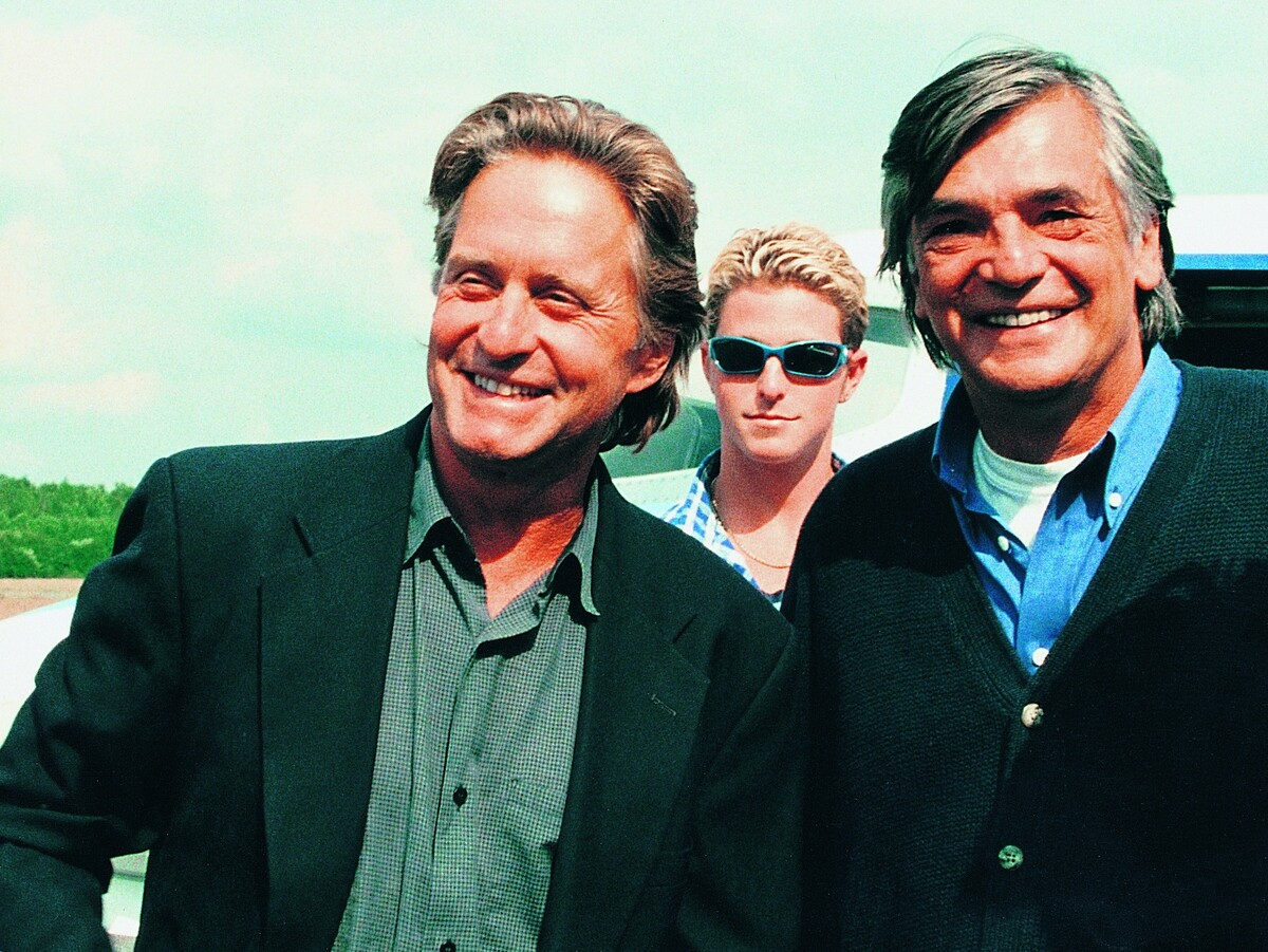 Michael Douglas a Jiří Bartoška
