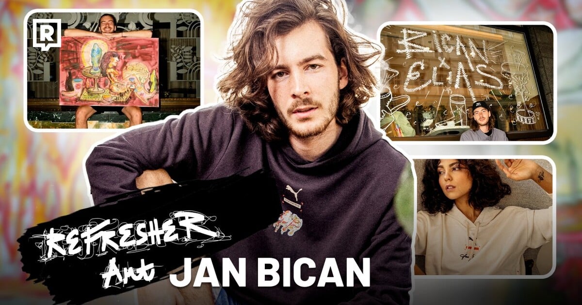 „Moje oblečení nosí Rita Ora, Machine Gun Kelly i Megan Fox.“ Koukni se na první REFRESHER ART s umělcem Janem Bicanem