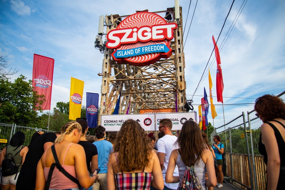 Sziget festival v Maďarsku.