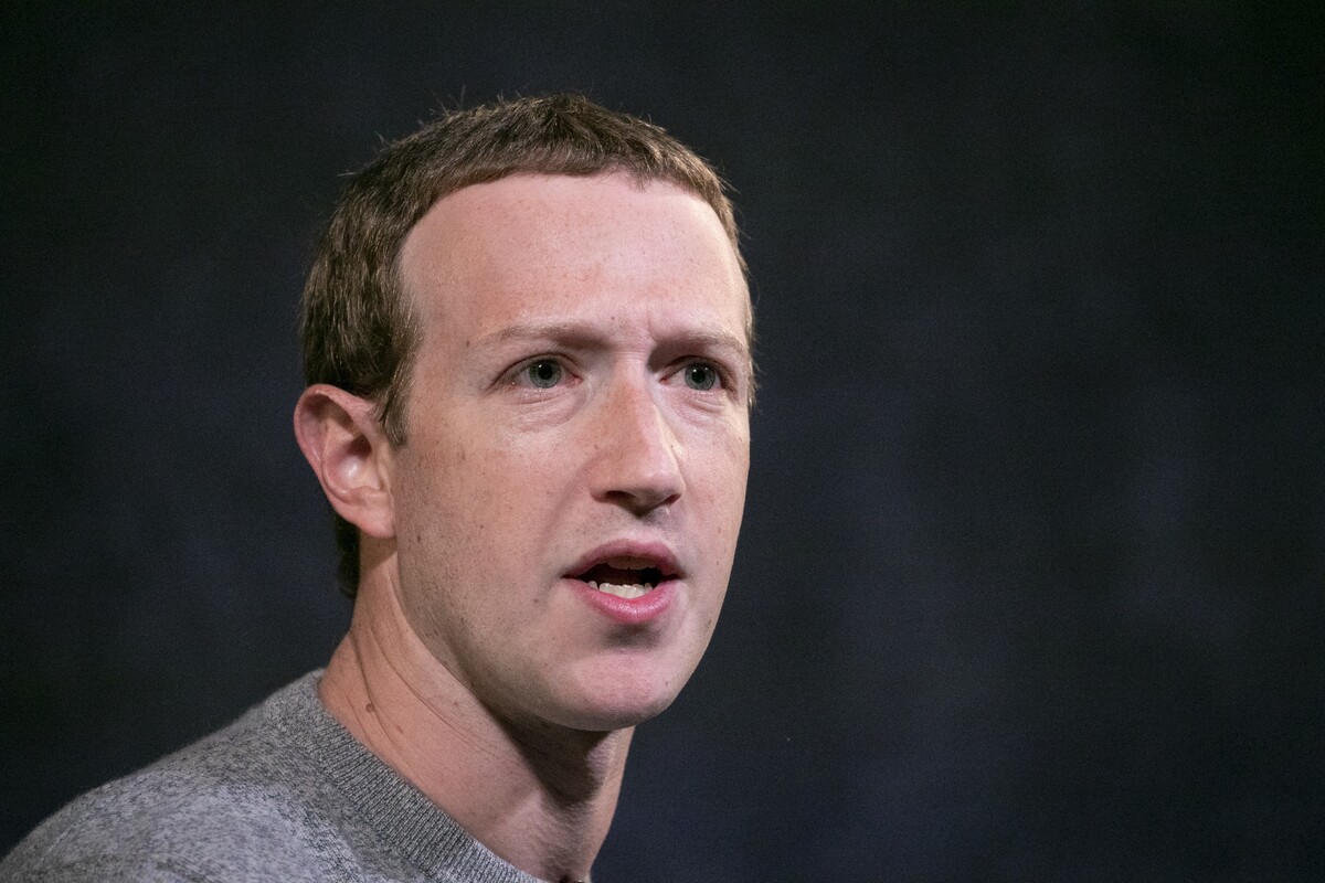 Na archívnej snímke z 25. októbra 2019 šéf Facebooku Mark Zuckerberg počas prejavu v New Yorku. 