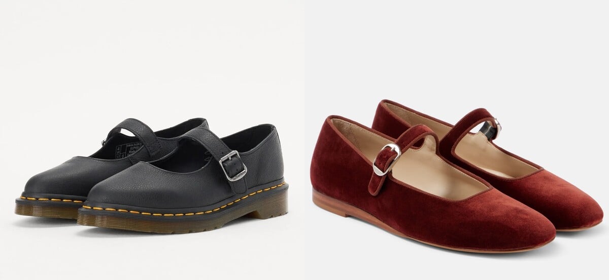 Mary Janes od značek Dr. Martens a Le Monde Béryl.