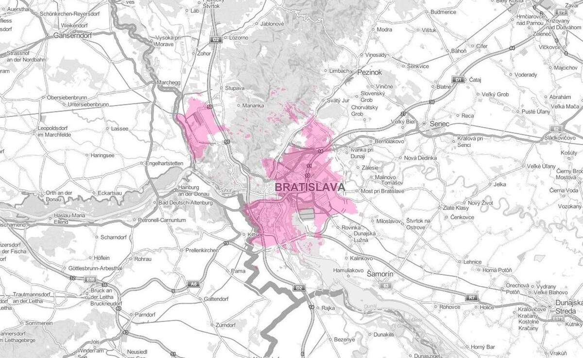 5G Telekom mapa pokrytia