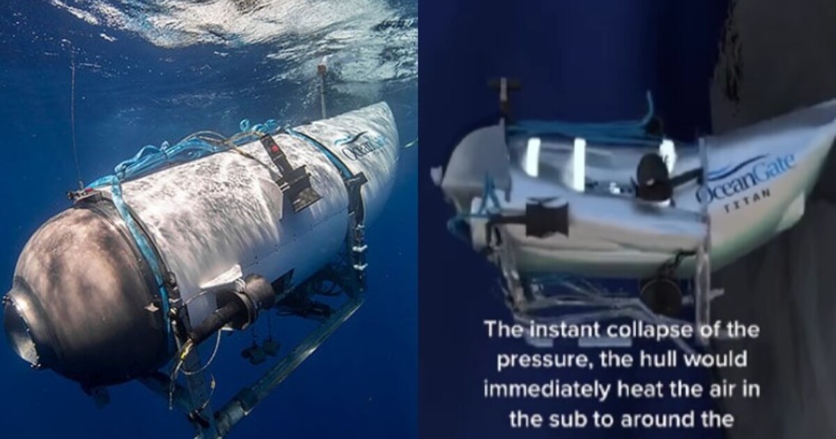Video: Takto mohla vypadat imploze ponorky Titan. Posádku usmrtila ve zlomku sekundy