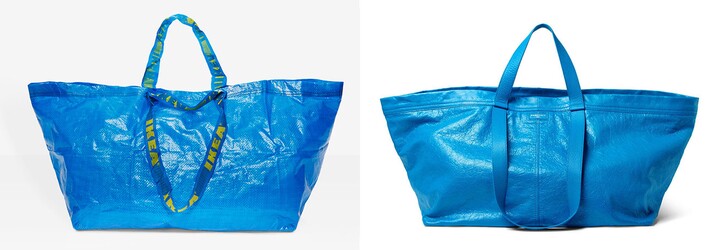IKEA vtipně zareagovala na hříšně drahou tašku od Balenciagy. Inspirace nepomůže, pokud ji hodíš do bláta či potřebuješ přenést cihly
